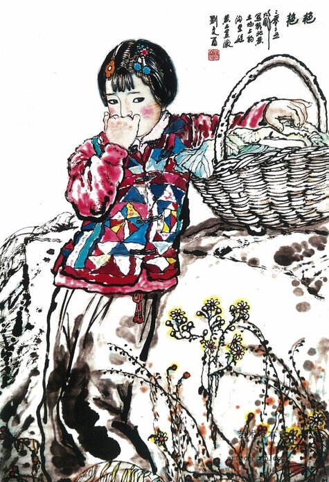 艳艳 136cm×68cm 2005年